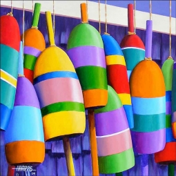 Hanging Floats by Hugh Harris Accent & Decor Tile POV-HHA001AT