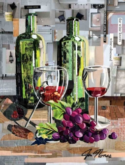 Wine Obsessed by Jim Nonas Accent & Decor Tile POV-JN002ATCS