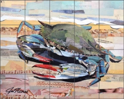 Bennie by Jim Nonas Ceramic Tile Mural POV-JN017