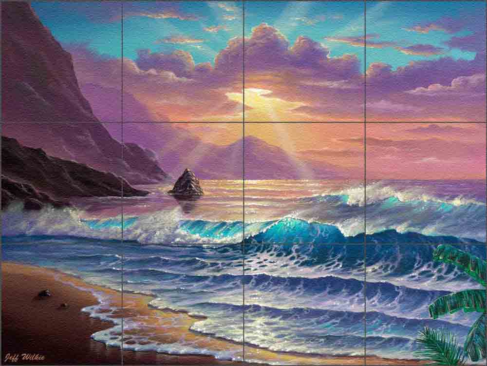 Morning Majesty by Jeff Wilkie Glass Wall & Floor Tile Mural POV-JWA022