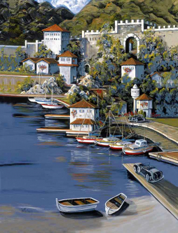Adriatic Autumn by Tisha Whitney Accent & Decor Tile POV-TWA029AT