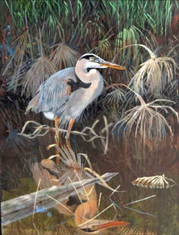 Solitary Fisherman 2 by Robert Binks Accent & Decor Tile REB037AT