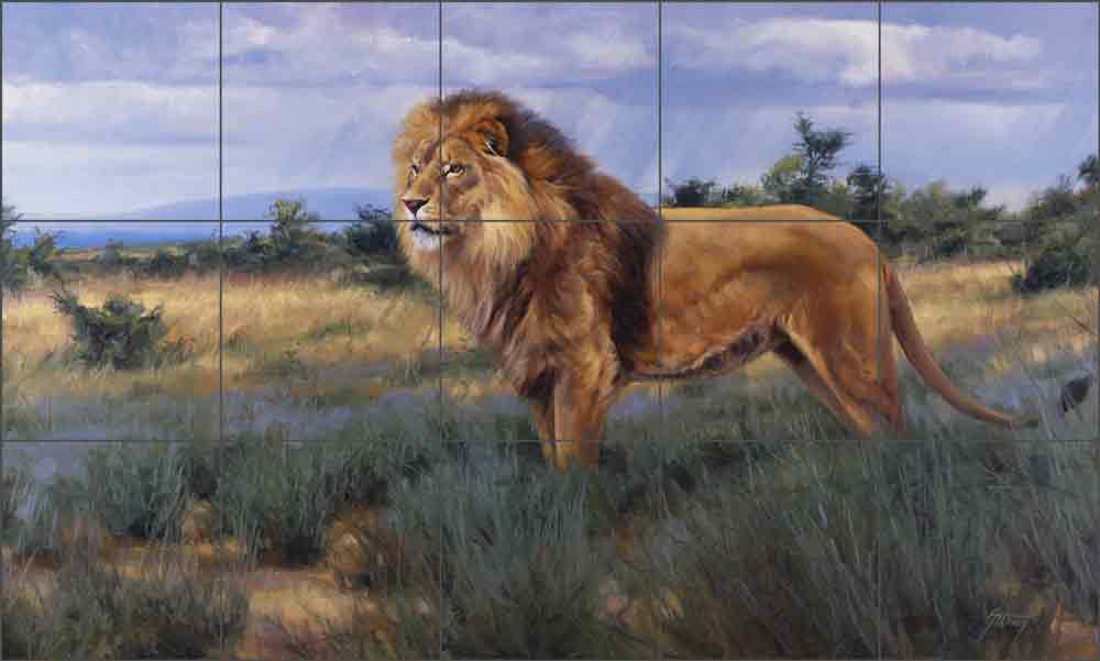 Approaching Threat by Edward Aldrich Ceramic Tile Mural RW-EA002