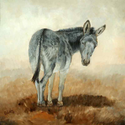 Donkey Serenade by Kathy Winkler Ceramic Accent & Decor Tile RW-KW005AT