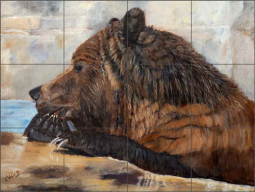 Cleaning Up by Kathy Winkler Ceramic Tile Mural RW-KW024