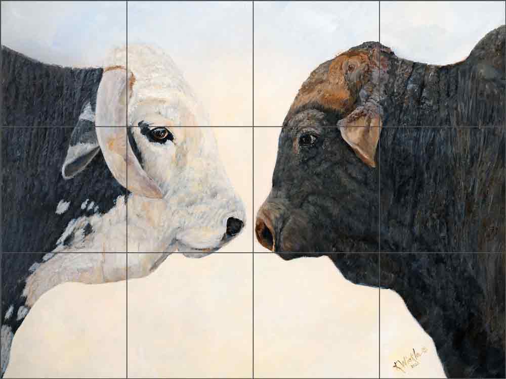 Eye to Eye by Kathy Winkler Ceramic Tile Mural RW-KW026