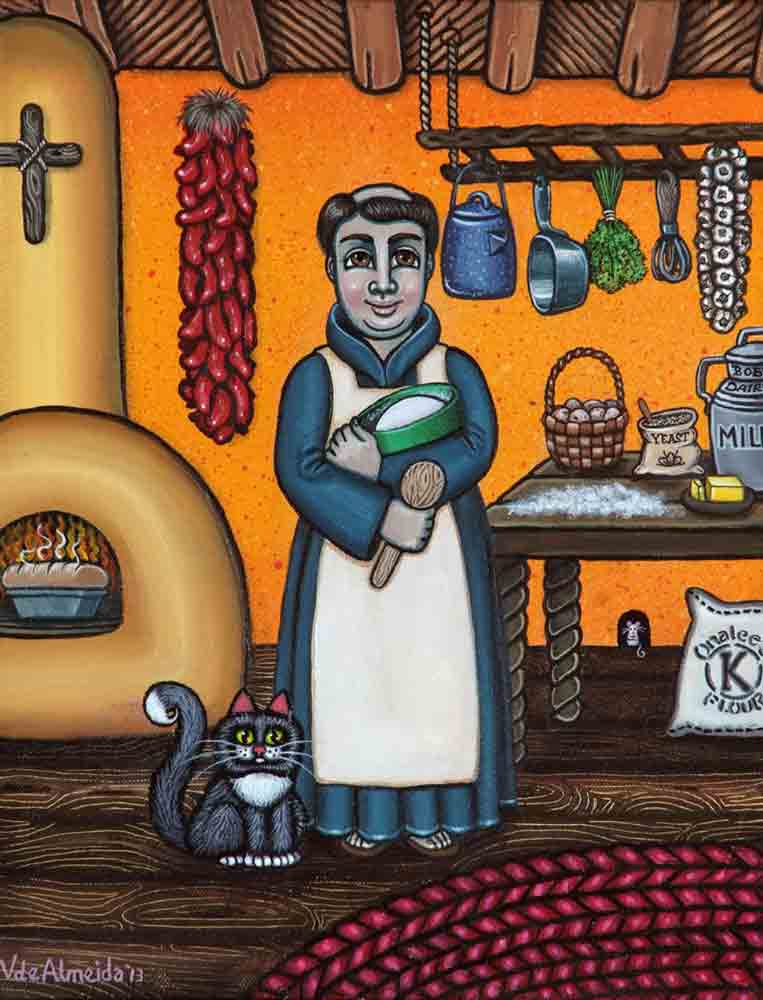 San Pascual Baking Bread by Victoria de Almeida Accent & Decor Tile RW-VAA010AT