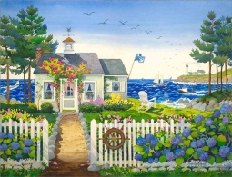 Maine Cottage Bungalow by Robin Wethe Altman Accent & Decor Tile RWA027AT