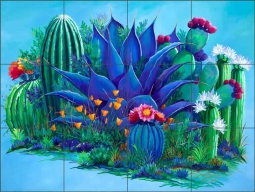 Garden Queen by Susan Libby Ceramic Tile Mural SLA093