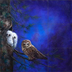 Beneath the Milky Way by Susan Libby Ceramic Tile Mural SLA102