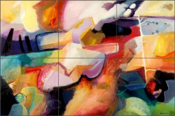 Cloud Mesa by Warren Cullar Ceramic Tile Mural WC152