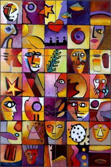 Fortune Teller by Warren Cullar Ceramic Tile Mural WC154