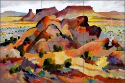 Desert by Warren Cullar Ceramic Tile Mural WC159