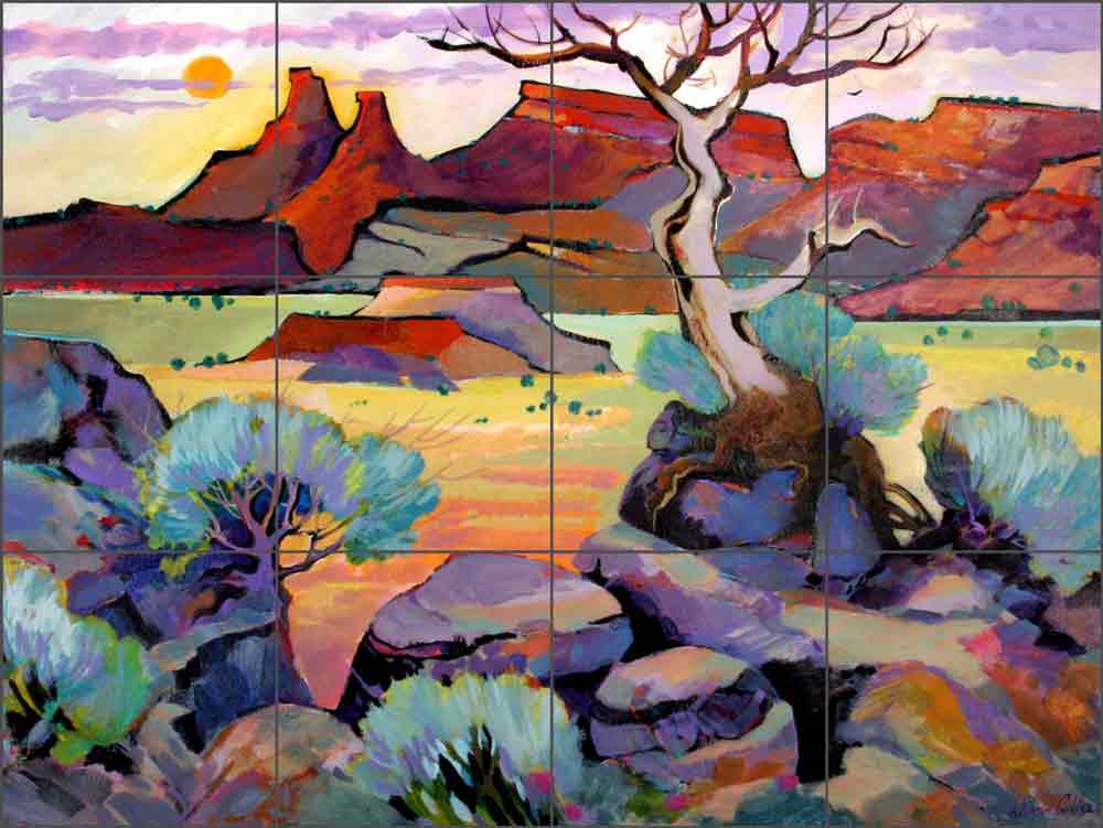 Ghost Ranch by Warren Cullar Glass Tile Mural WC162