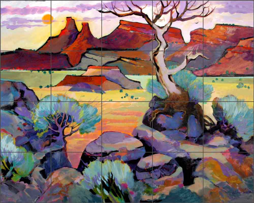 Ghost Ranch by Warren Cullar Ceramic Tile Mural WC162