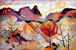 Trails by Warren Cullar Ceramic Tile Mural WC170