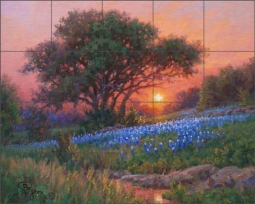 Evening Colors by William Hagerman Ceramic Tile Mural WHA002
