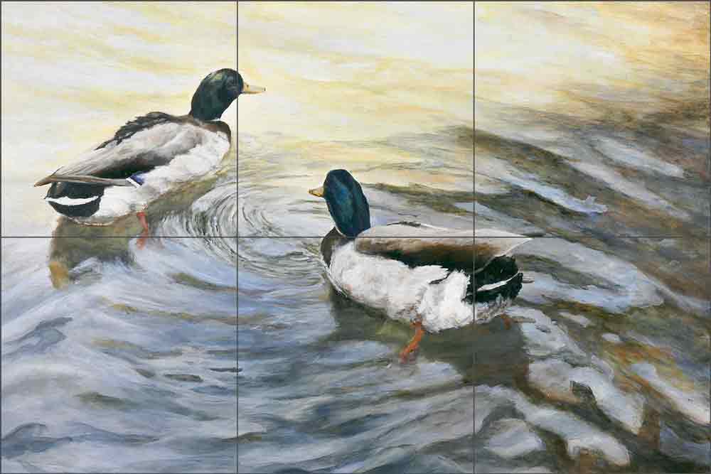 Tranquility by Debbie Hughbanks Ceramic Tile Mural DHA003