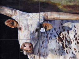 No. 19 by Debbie Hughbanks Ceramic Tile Mural DHA016