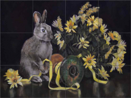 Spring Mix by Debbie Hughbanks Ceramic Tile Mural DHA077