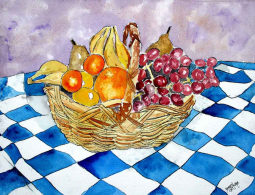 Fruit Still Life III by Derek McCrea Ceramic Accent & Decor Tile DMA050AT