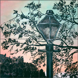 Street Light by Derek McCrea Ceramic Tile Mural DMA070
