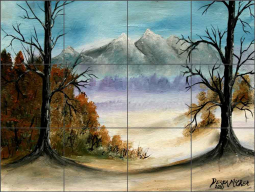 Landscape by Derek McCrea Ceramic Tile Mural DMA081