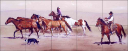 Three Hands by John Fawcett Ceramic Tile Mural JFA019