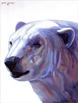 Polar Bear by Jack White Ceramic Accent & Decor Tile JWA017AT