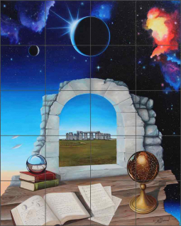 The Equation by Kurt Burmann Ceramic Tile Mural KB011