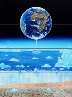 Meltdown by Kurt Burmann Ceramic Tile Mural KB013