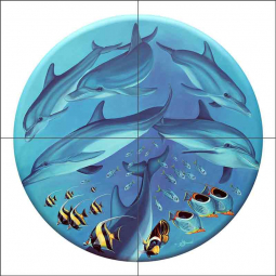 Intercept by Kurt Burmann Ceramic Tile Mural KB021