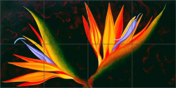 Panache by Micheline Hadjis Ceramic Tile Mural MHA035
