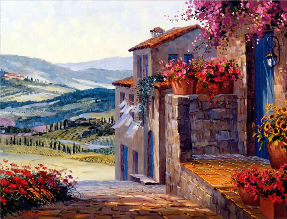 Hills of Tuscany by Mikki Senkarik Ceramic Accent & Decor Tile MSA012AT