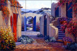 Very Southwest by Mikki Senkarik Ceramic Tile Mural MSA054