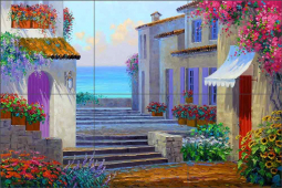 Inviting Passage by Mikki Senkarik Ceramic Tile Mural MSA080
