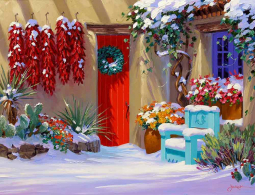 It's a Chili Winter by Mikki Senkarik Ceramic Accent & Decor Tile MSA138AT