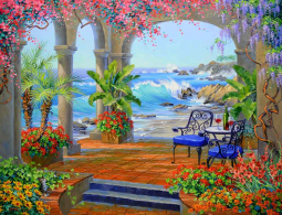 Refreshing Oasis by Mikki Senkarik Ceramic Accent & Decor Tile MSA262AT