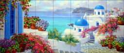 Breathtaking Vista by Mikki Senkarik Ceramic Tile Mural MSA280