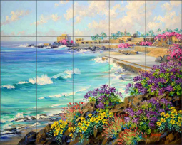 Mesmerizing Mediterranean by Mikki Senkarik Ceramic Tile Mural MSA300