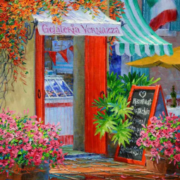 Gelateria Vernazza by Mikki Senkarik Ceramic Accent & Decor Tile MSA308AT