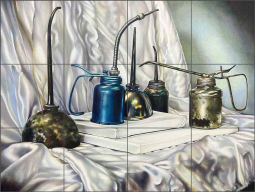 Oil on Canvas by Nancy Jacey Ceramic Tile Mural NJ110