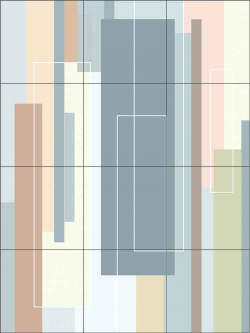 On the Level 3 by Delores Naskrent Ceramic Tile Mural OB-DEL497c