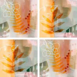 Plantas Exoticas by Andrea Haase Ceramic Accent & Decor Tile Set OB-HAA0771aATSet
