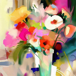 Blooming Summer by Andrea Haase Ceramic Accent  & Decor Tile OB-HAA1672AT