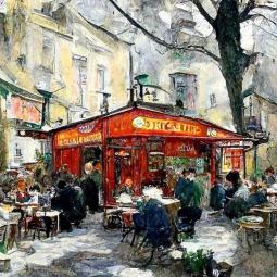 Morning in Paris by Andrea Haase Ceramic Accent & Decor Tile OB-HAA1702AT