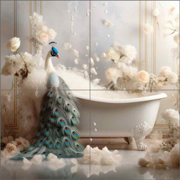 Bathing Delight 53 by Lazar Studio Ceramic Tile Mural OB-LAZ07-52