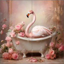 Bathing Delight 37 by Lazar Studio Ceramic Tile Mural OB-LAZ07-65