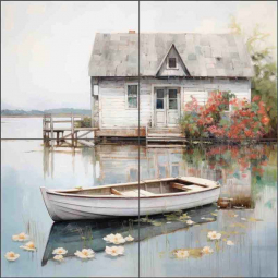 Cottage by the Sea 26 by Lazar Studio Ceramic Tile Mural OB-LAZ183-33