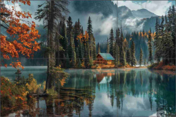 Misty Shores 6 by Lazar Studio Ceramic Tile Mural OB-LAZ405-7